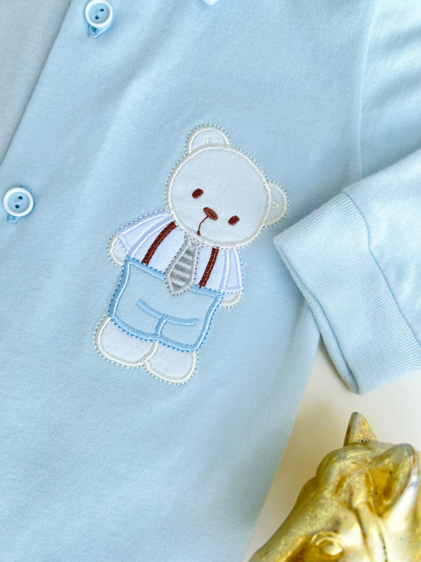 PIJAMA OSO ENTERIZA BEBÉ FELIZ