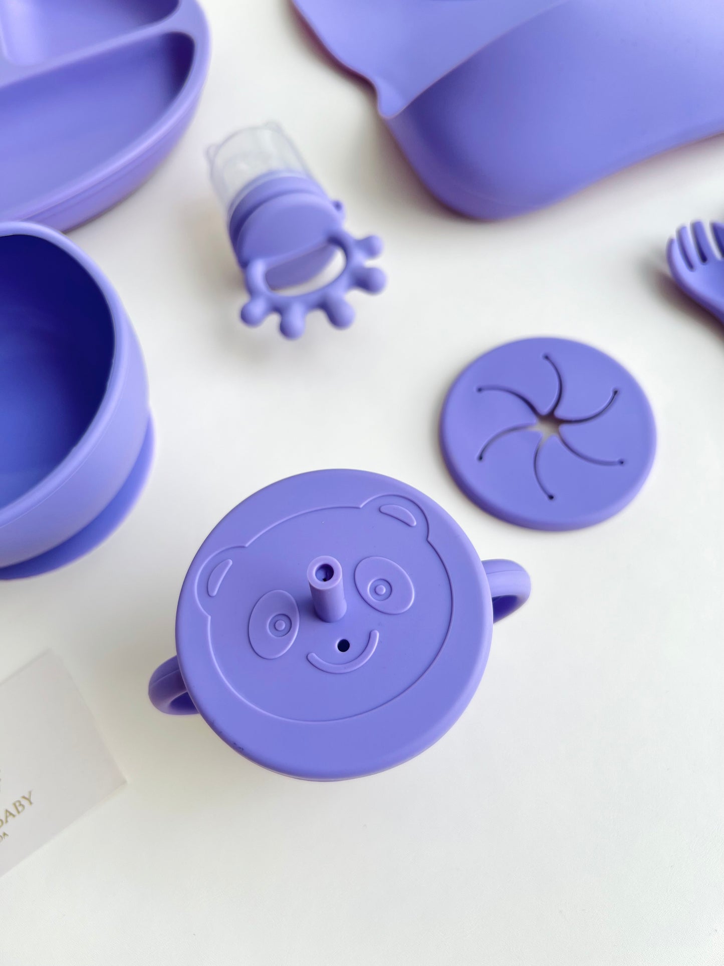 SET DE ALIMENTACIÓN COMPLEMENTARIA 9 PIEZAS LILA
