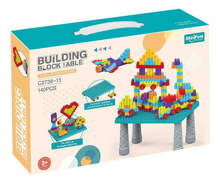 Mesa Didáctica de Bloques de Construcción – 40 Piezas