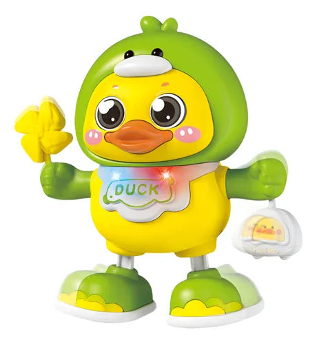 Pato Interactivo Musical con Luces y Movimiento Verde