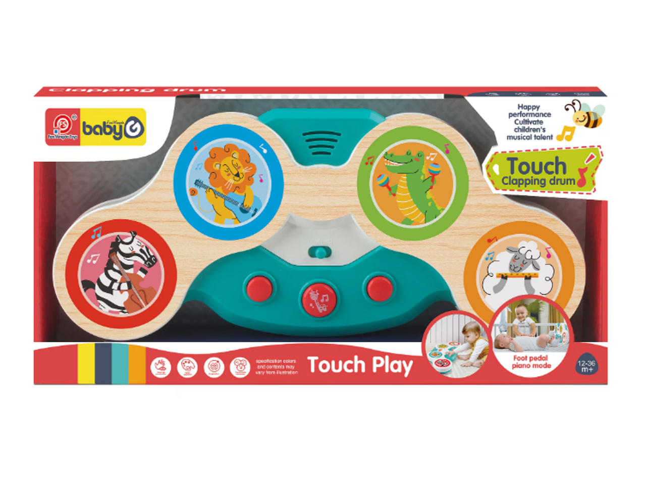 Piano de Percusión Touch Play – Panel Musical Interactivo para Bebés
