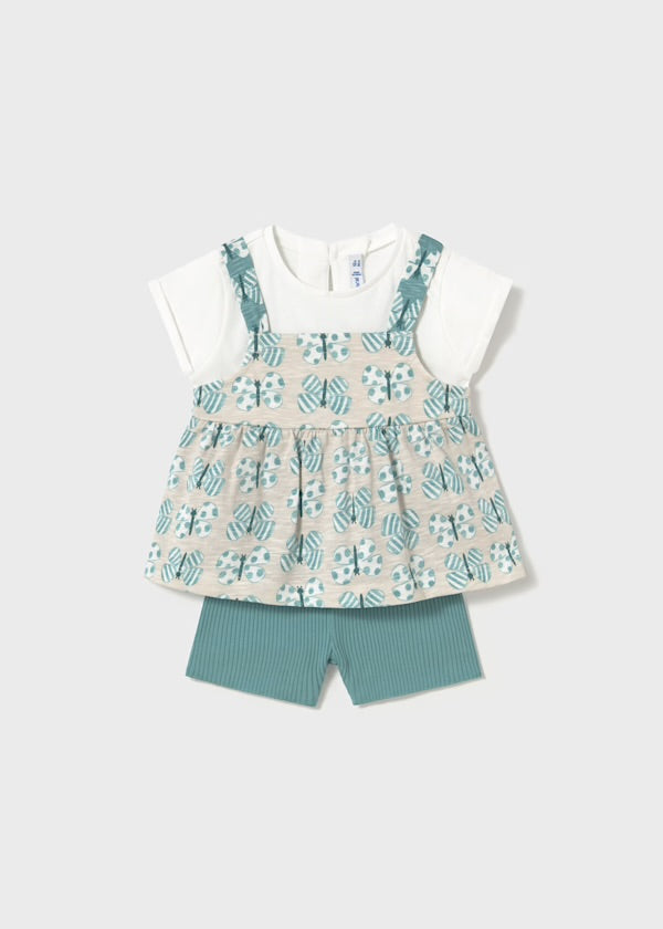 CONJUNTO TRES PIEZAS MARIPOSAS MAYORAL