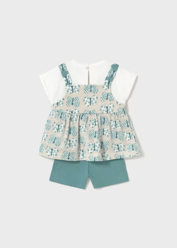 CONJUNTO TRES PIEZAS MARIPOSAS MAYORAL