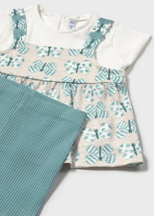 CONJUNTO TRES PIEZAS MARIPOSAS MAYORAL