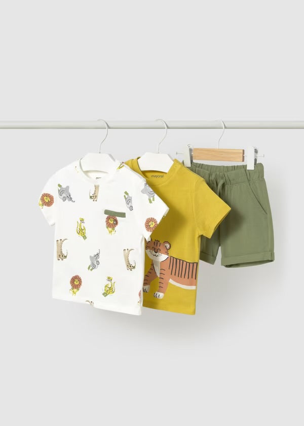 CONJUNTO TRES PIEZAS ESTAMPADO MAYORAL
