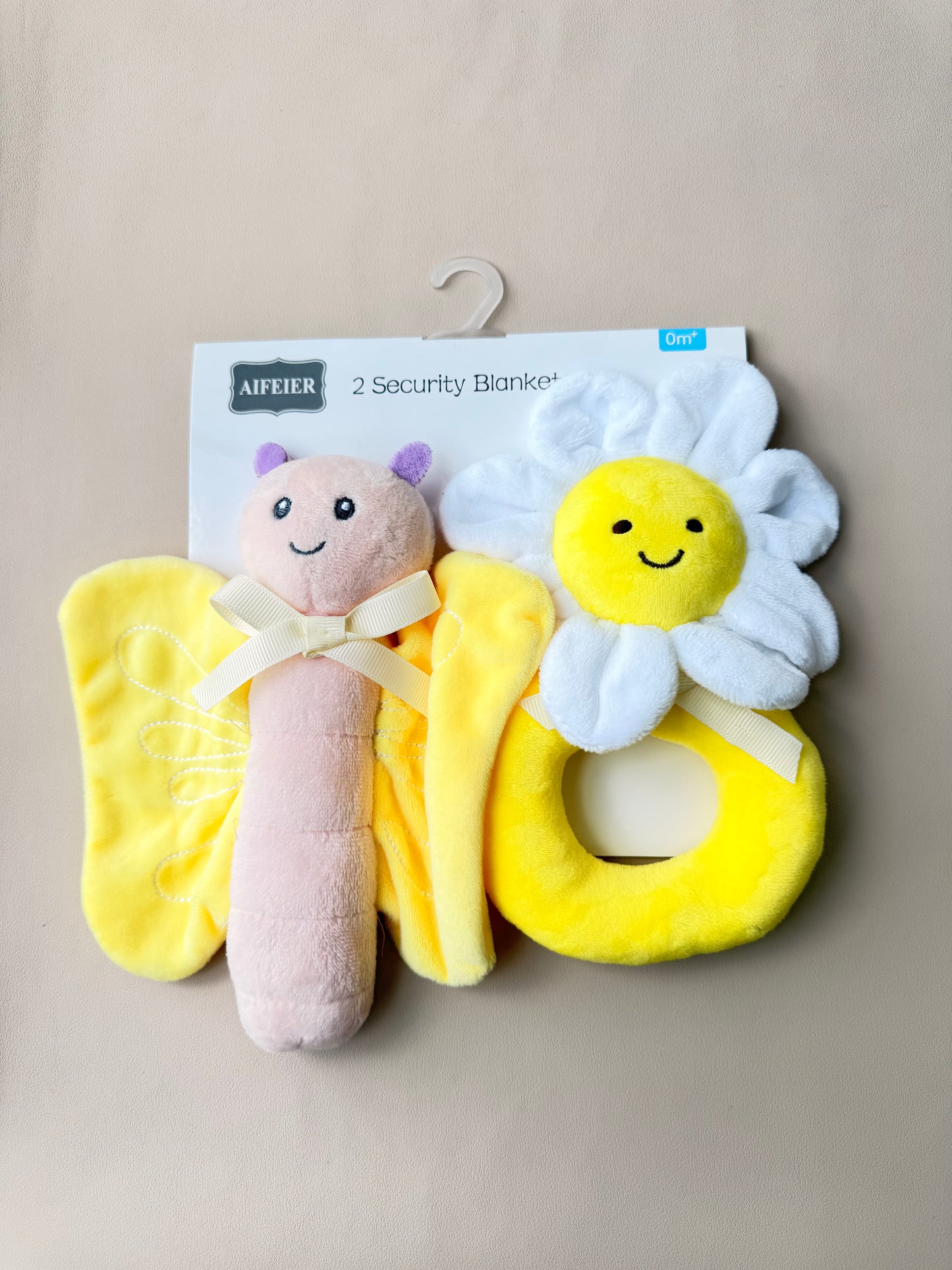 SET SONAJEROS Y PELUCHE APEGO GIRASOL