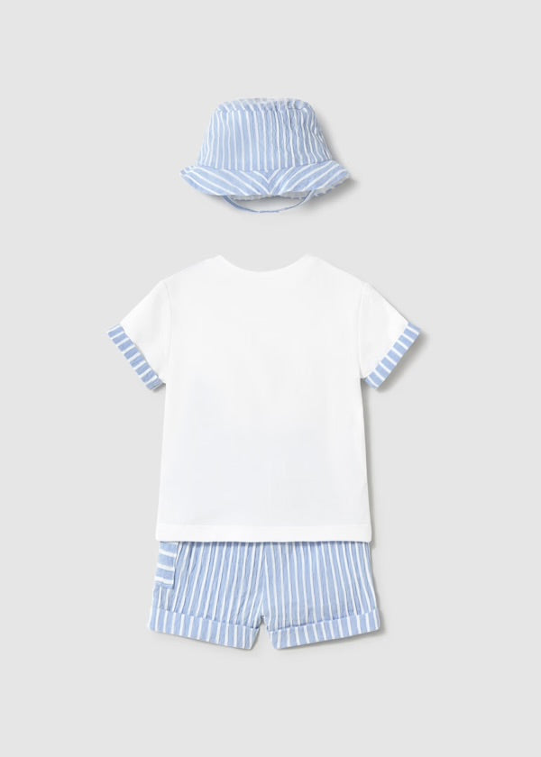 CONJUNTO CON GORRO RECIÉN NACIDO MAYORAL