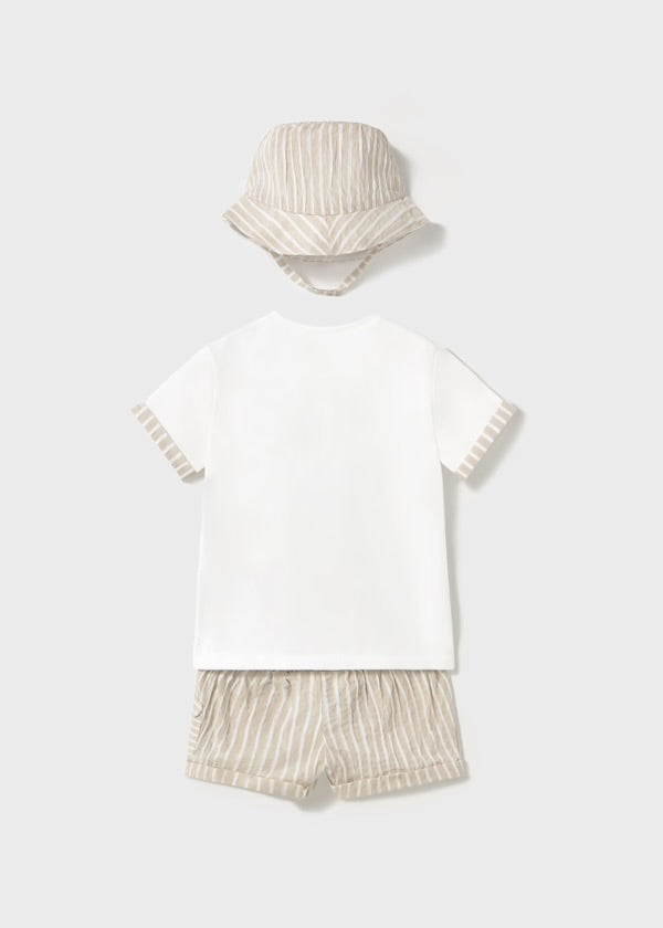 CONJUNTO CON GORRO RECIÉN NACIDO MAYORAL
