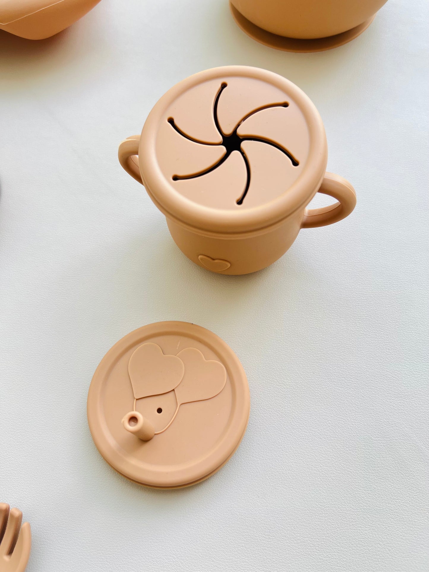 SET DE ALIMENTACIΓN COMPLEMENTARIA CANGREJO COLOR TERRACOTA