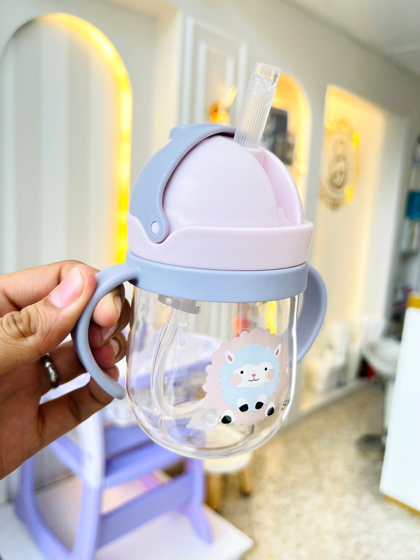 VASO ENTRENADOR CON PITILLO RETRÁCTIL