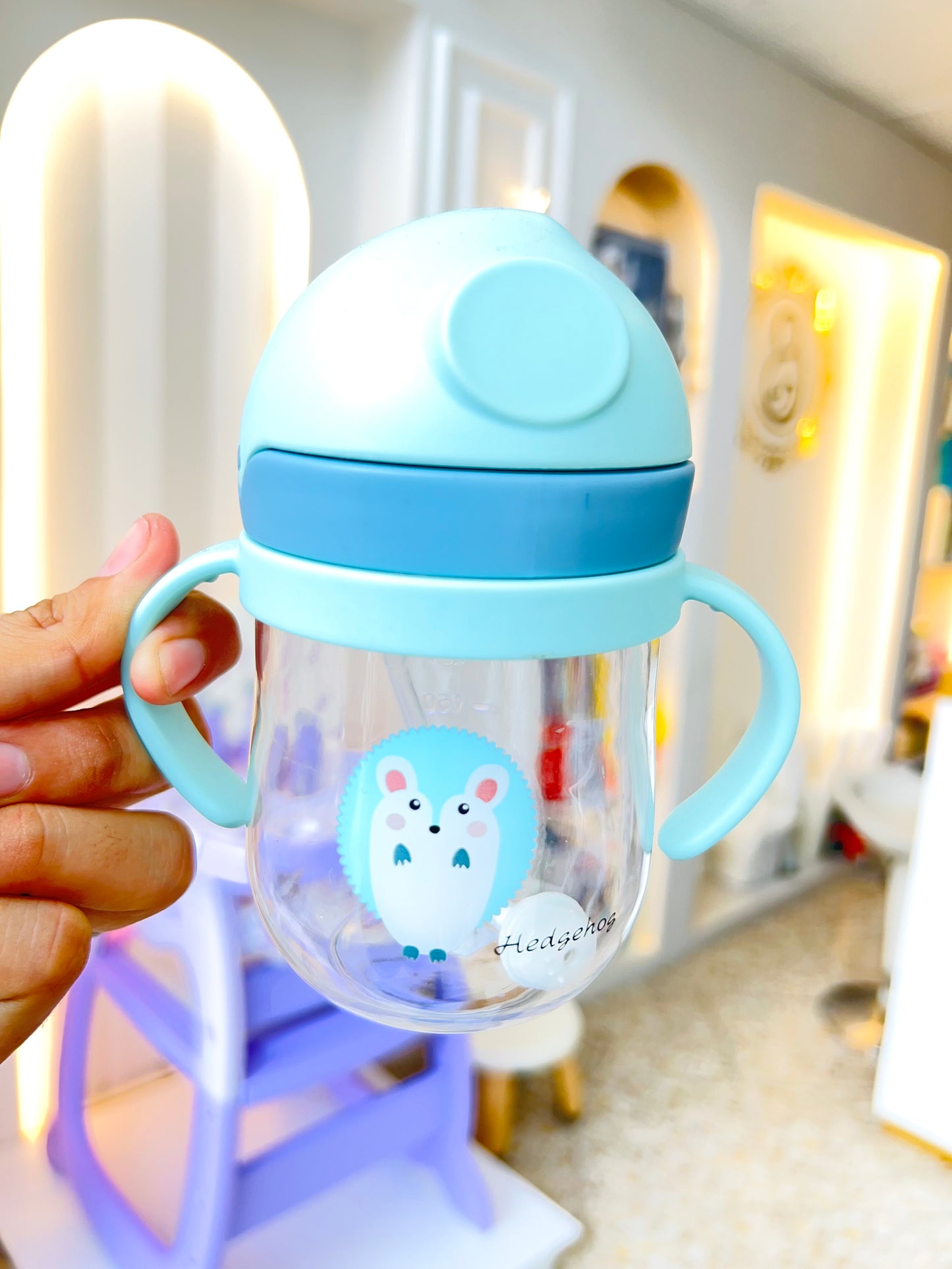 VASO ENTRENADOR CON PITILLO RETRÁCTIL