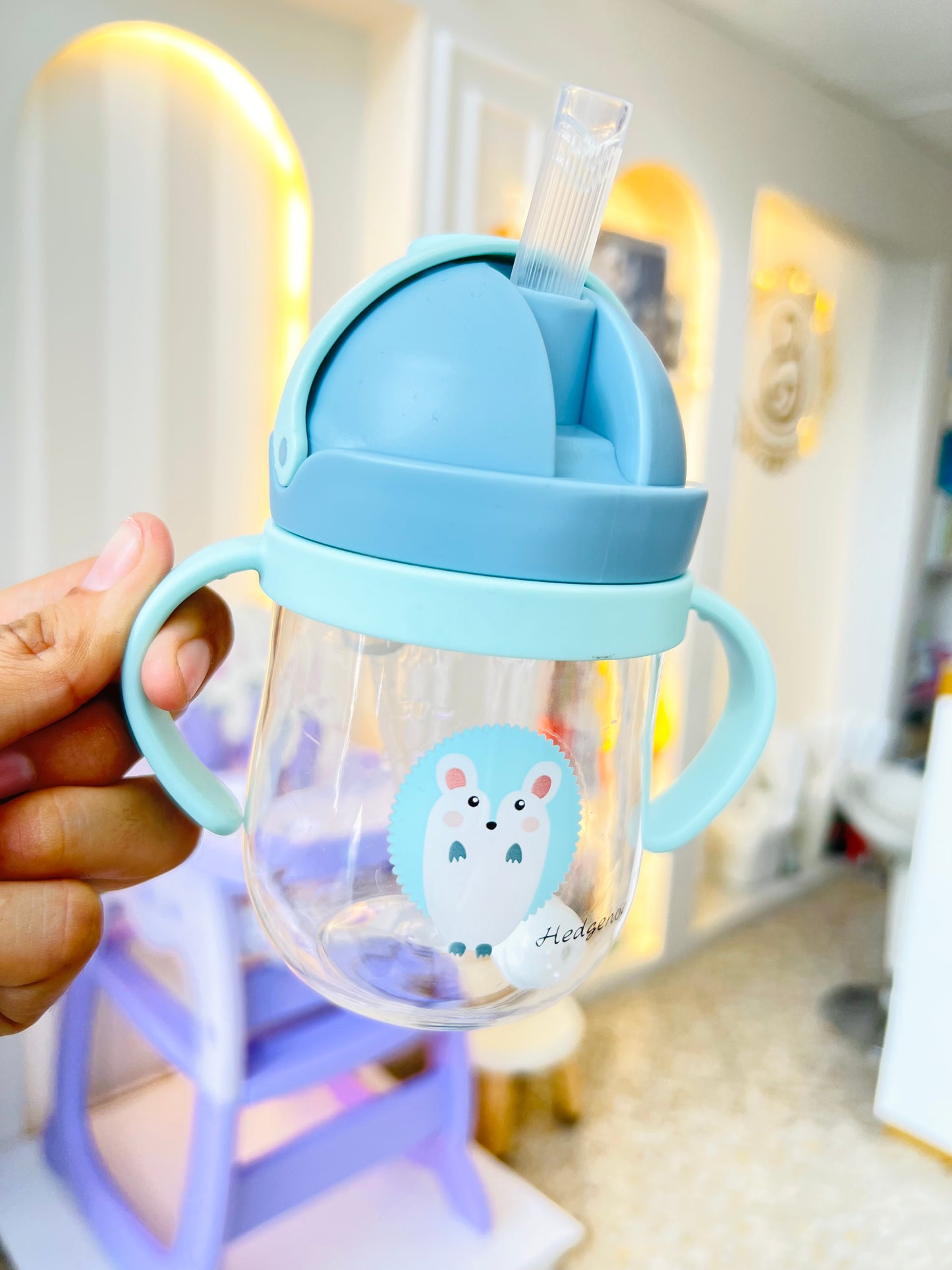 VASO ENTRENADOR CON PITILLO RETRÁCTIL
