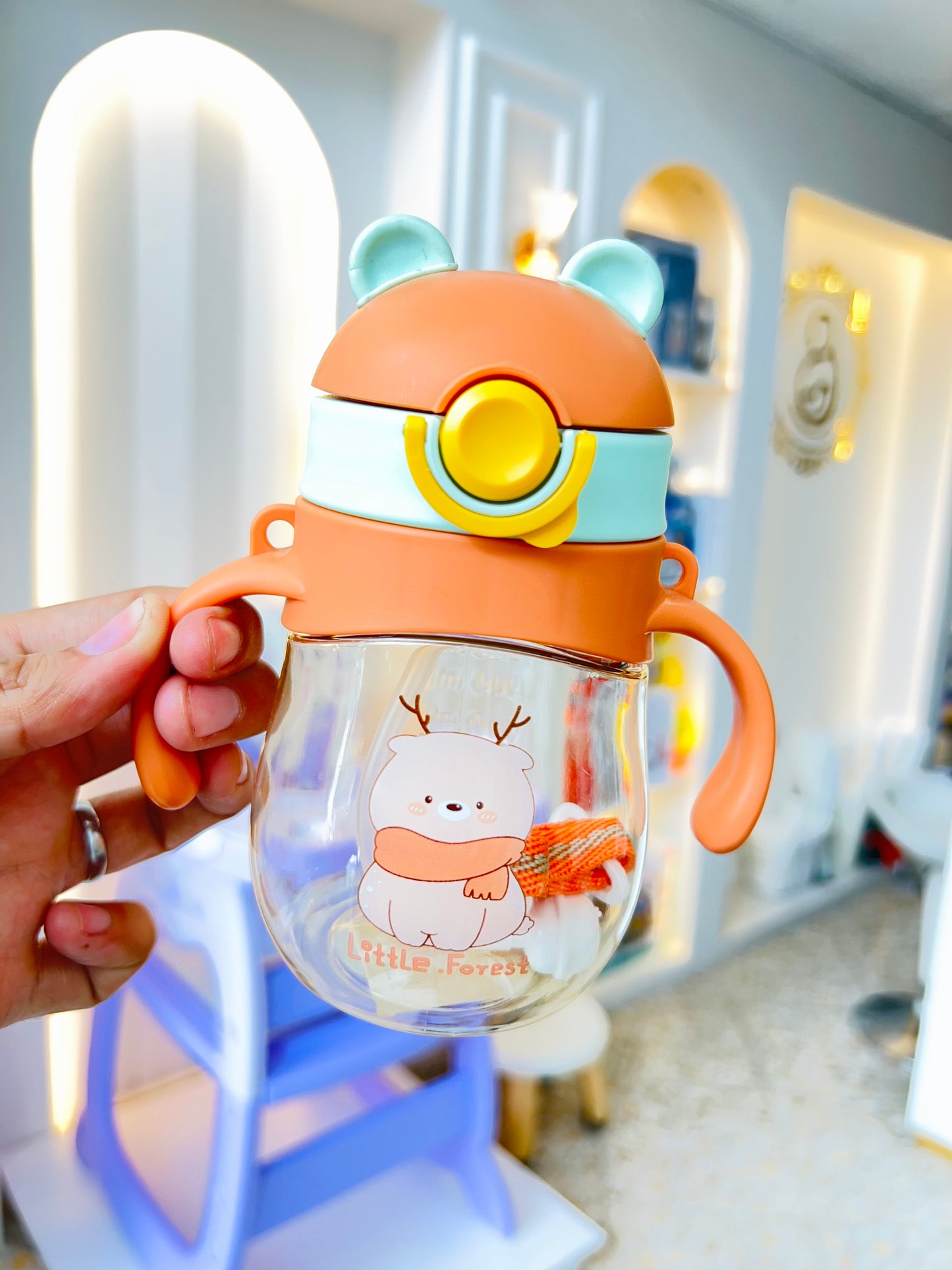 Vaso entrenador con pitillo “Little Forest”