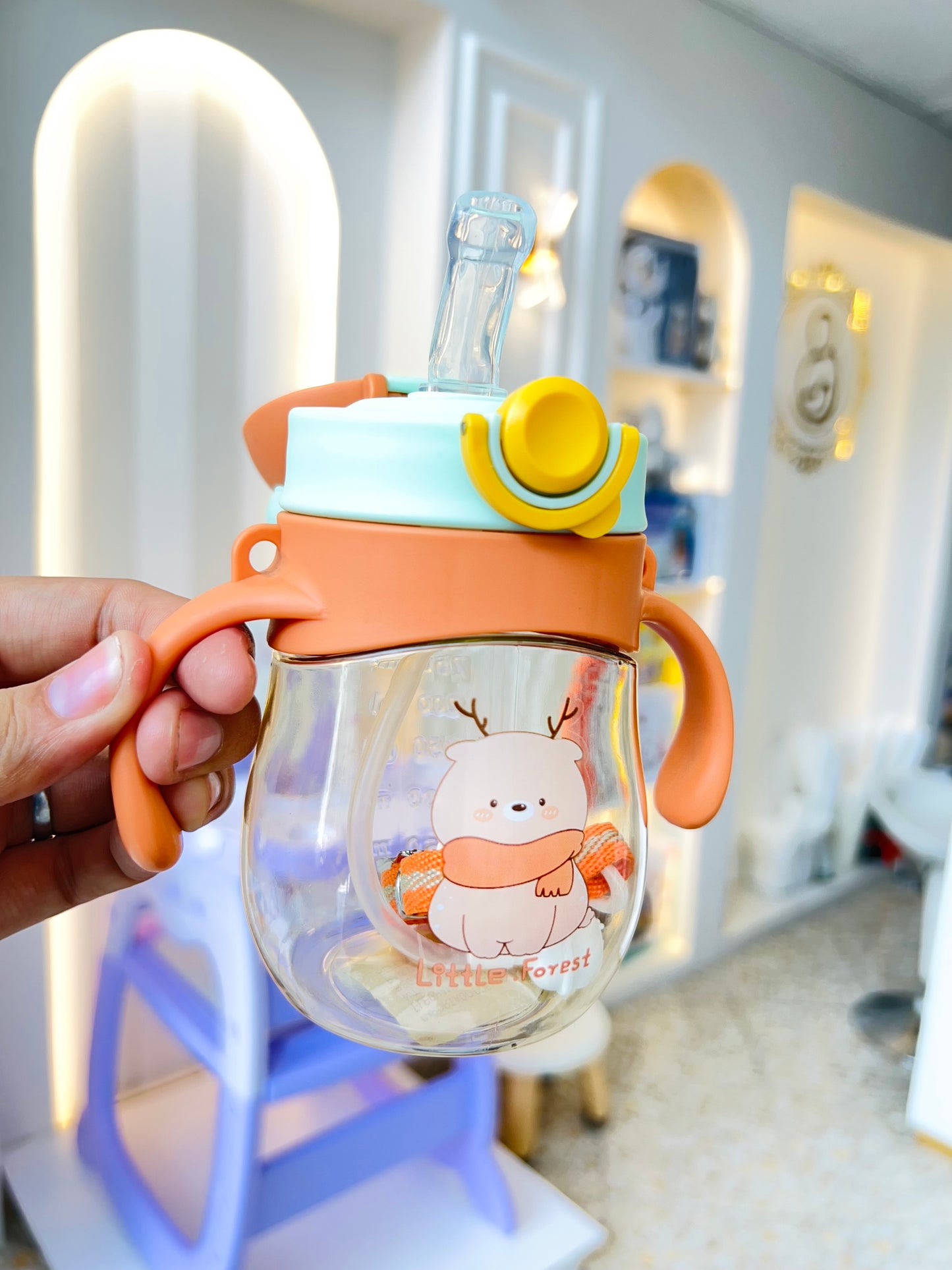 Vaso entrenador con pitillo “Little Forest”
