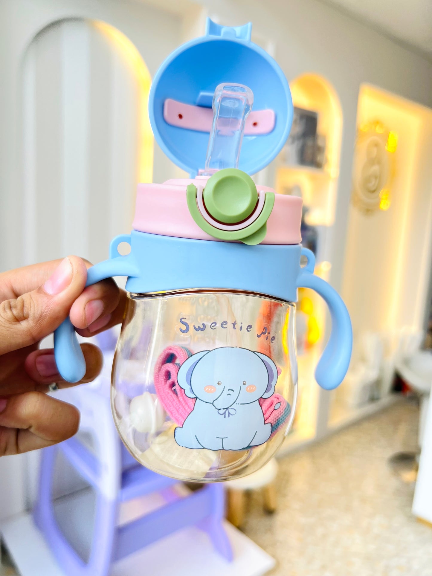Vaso entrenador con pitillo “Little Forest”