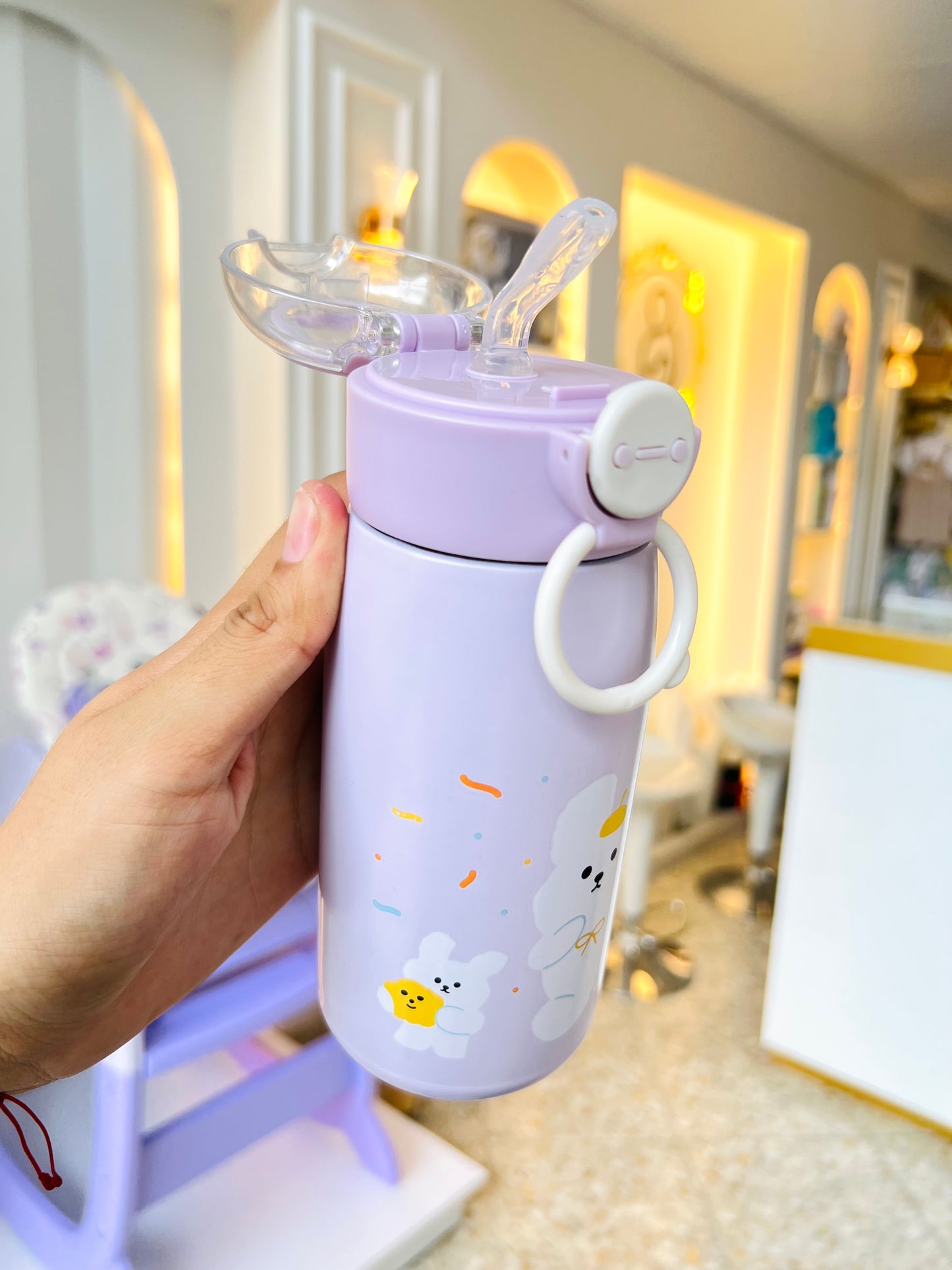 BOTELLA INFANTIL CON PITILLO ABATIBLE