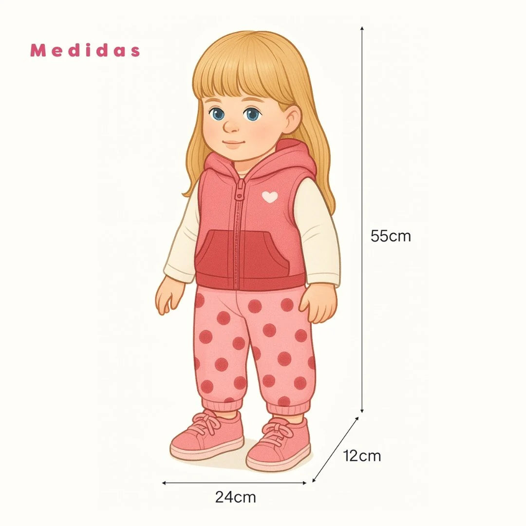 MUÑECA REALISTA CON ACCESORIOS