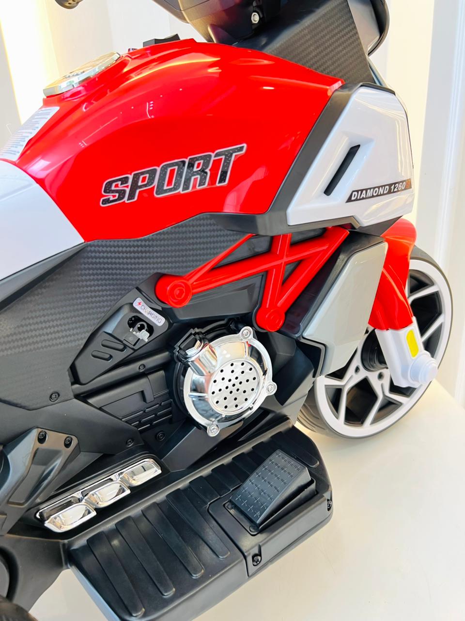 Moto eléctrica infantil Domany roja