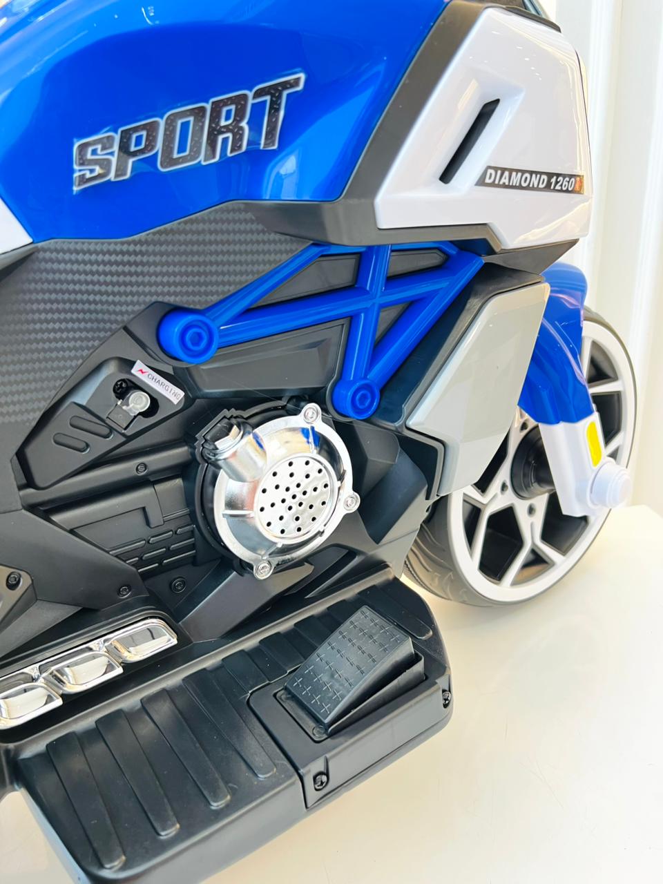 Moto eléctrica infantil Domany azul