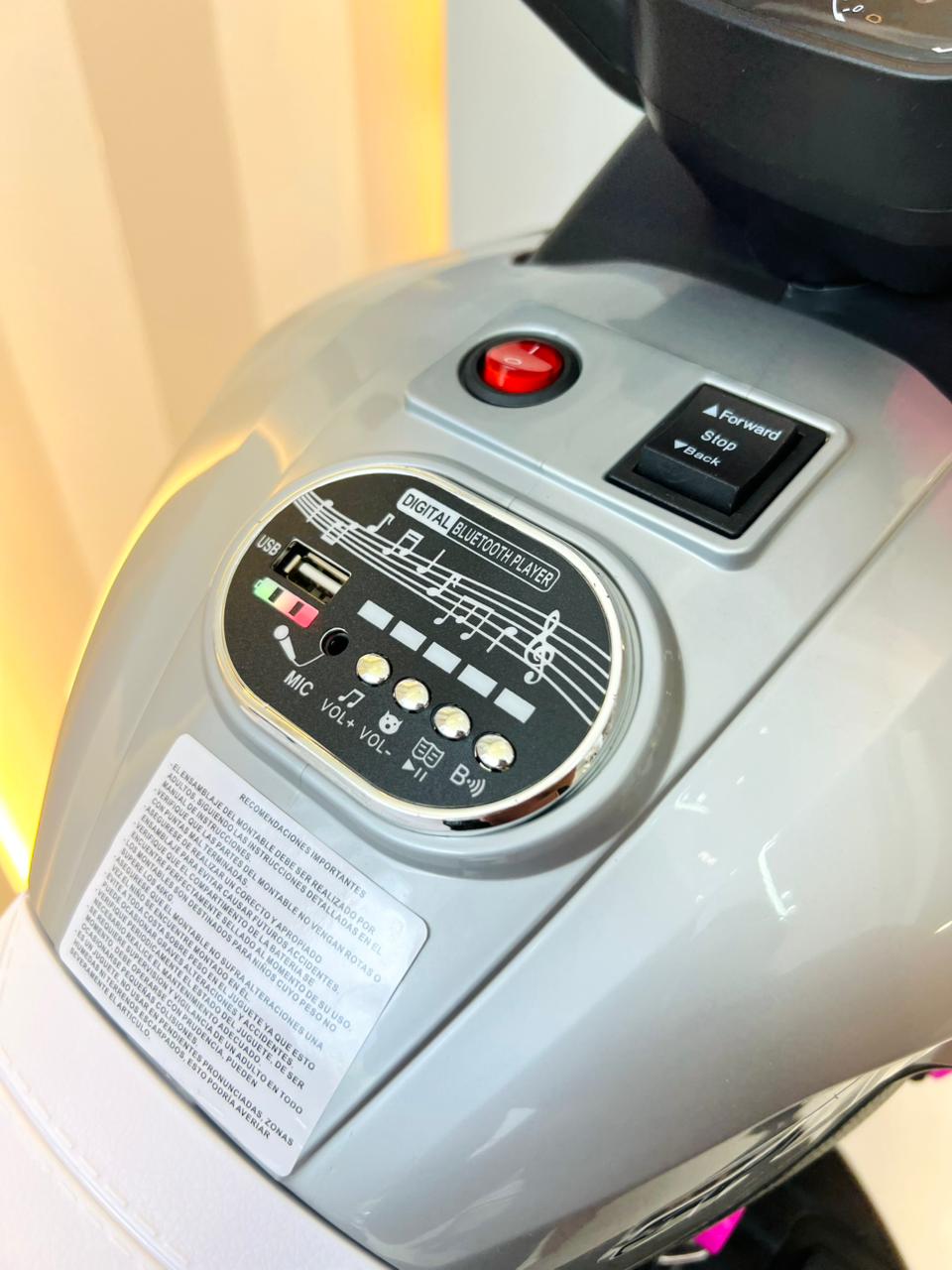 Moto eléctrica infantil Domany rosada