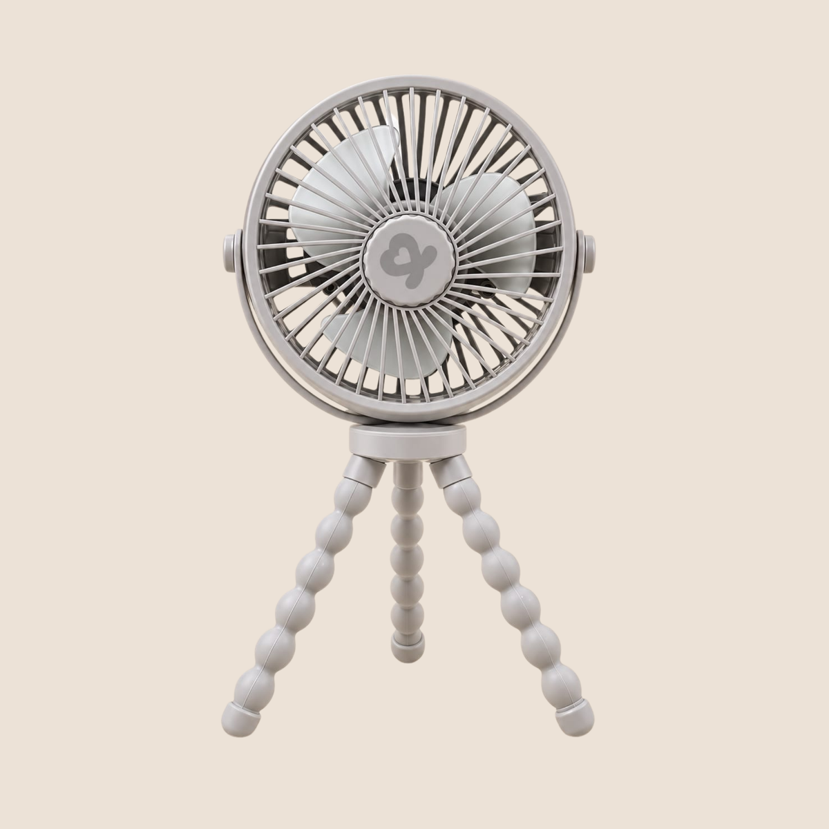 Ventilador portátil para coche de bebé Genial Windy gris con trípode flexible tipo pulpo