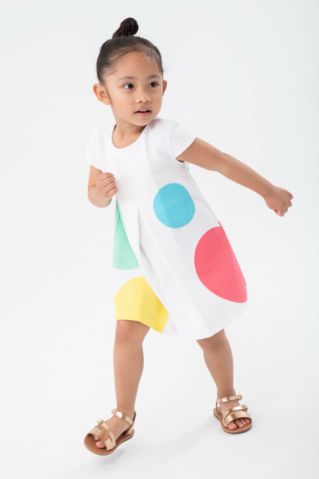 VESTIDO CON MAXI LUNARES BOBOLI