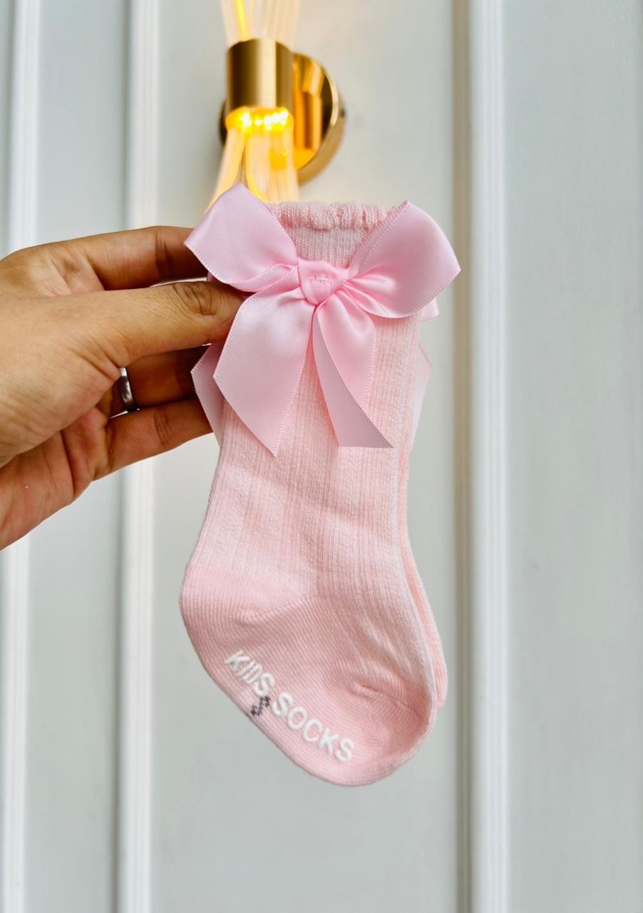 MEDIAS ESPAÑOLAS ANTIDESLIZANTES PARA BEBÉ - COLOR ROSADO