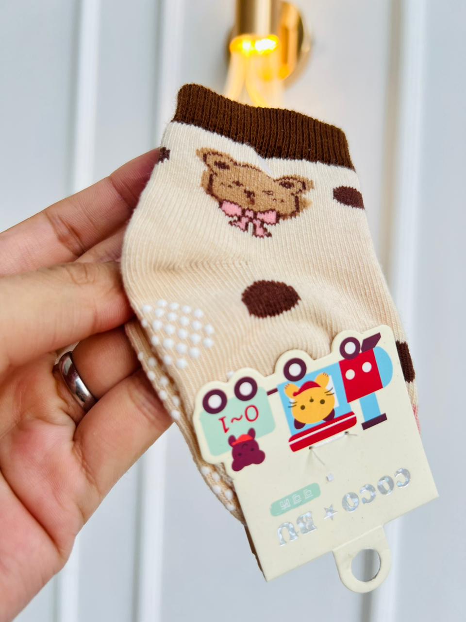 SET DE MEDIAS ANTIDESLIZANTES PARA BEBÉ - DISEÑO OSITOS
