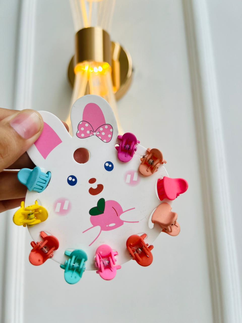 SET DE MINI PINZAS PARA CABELLO INFANTIL - FLORES MULTICOLOR