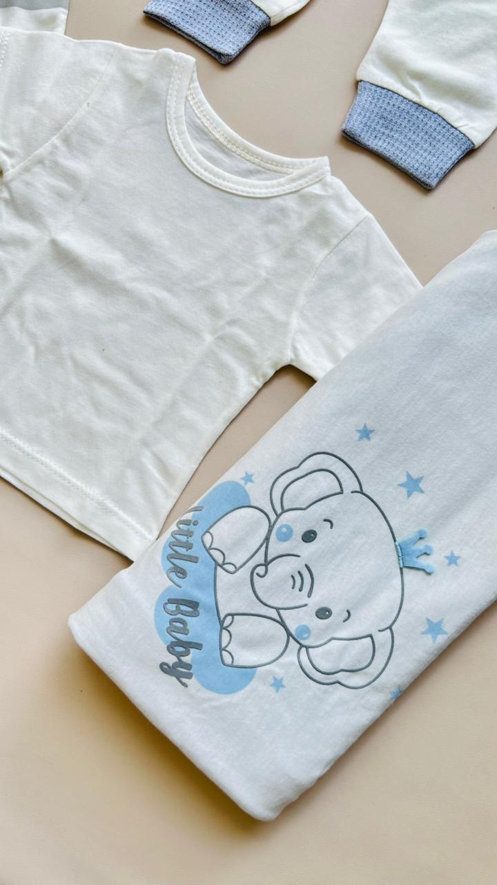 SET 8 PIEZAS RECIEN NACIDO - ELEFANTE LITTLE BABY
