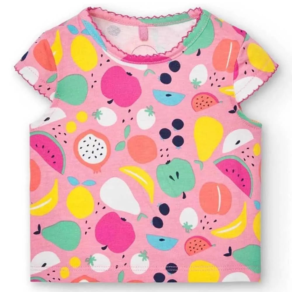 SET VESTIDO Y CAMISETA FRUTAL BOBOLI