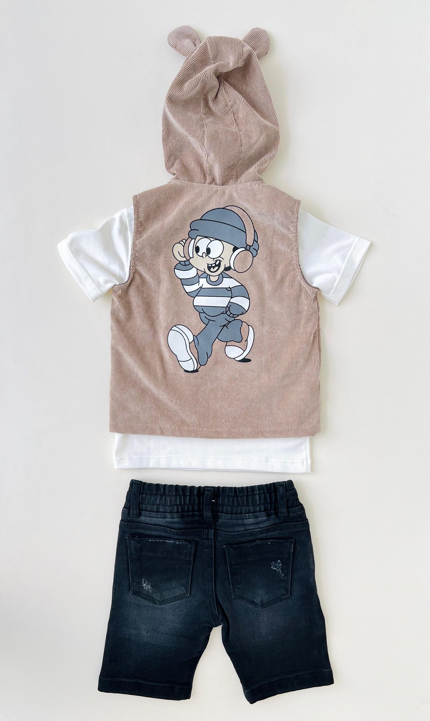 CONJUNTO 3 PIEZAS CON CHALECO
