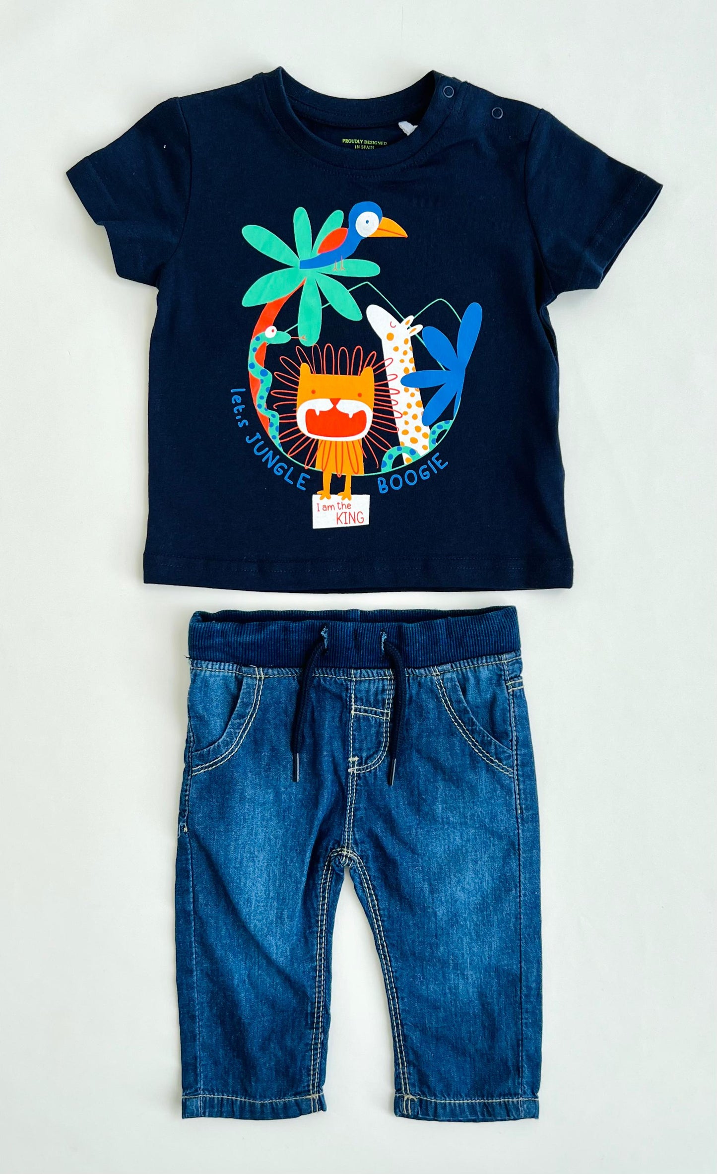 CONJUNTO DENIM CAMISETA EUROPEO “JUNGLE” LOSAN