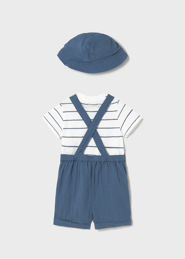 Conjunto 3 piezas con gorro bebé Mayoral