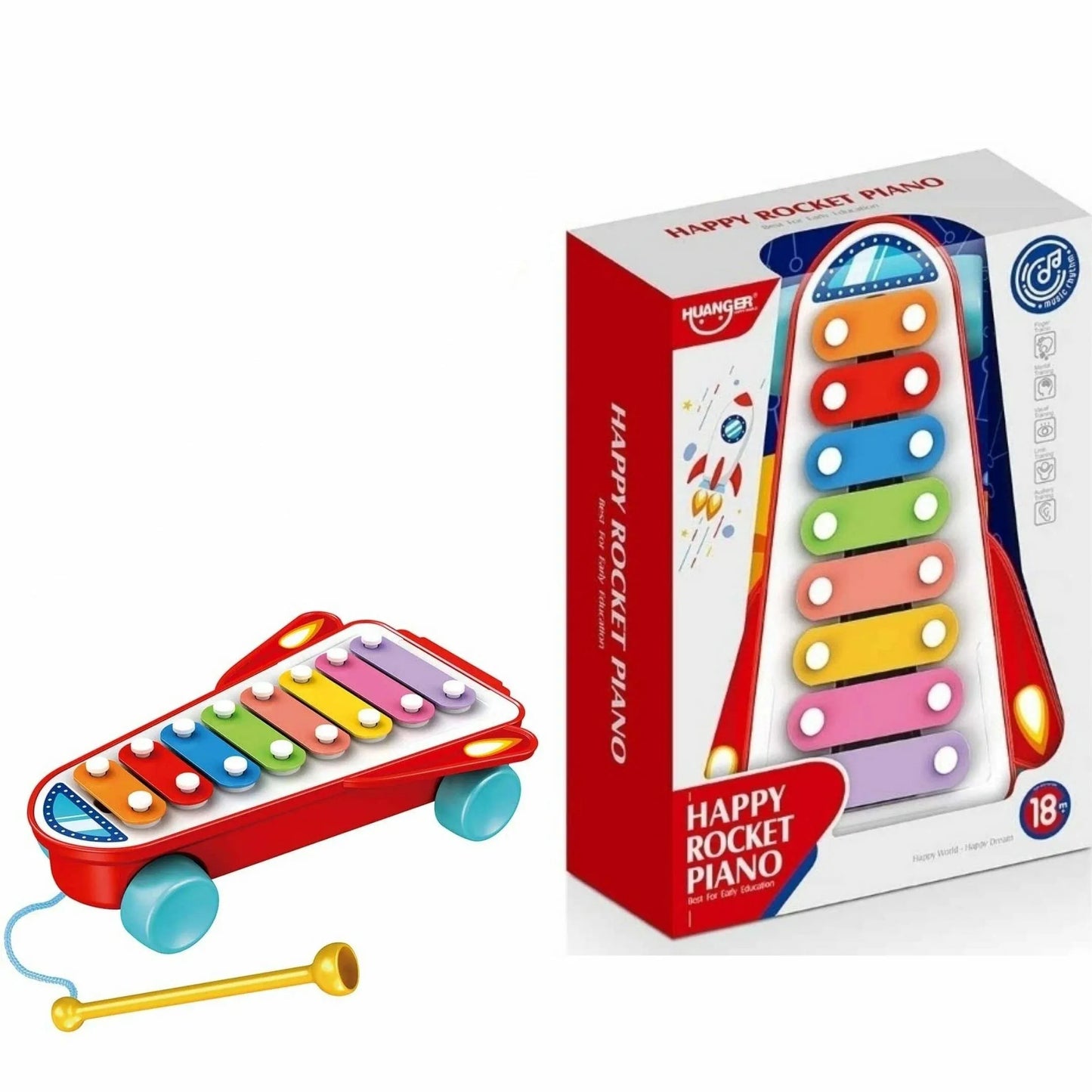 XILÓFONO PIANO MUSICAL COHETE