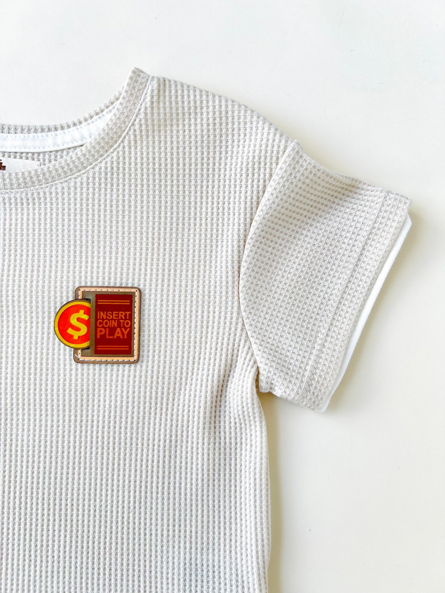 CONJUNTO INFANTIL TEJIDO WAFFLE