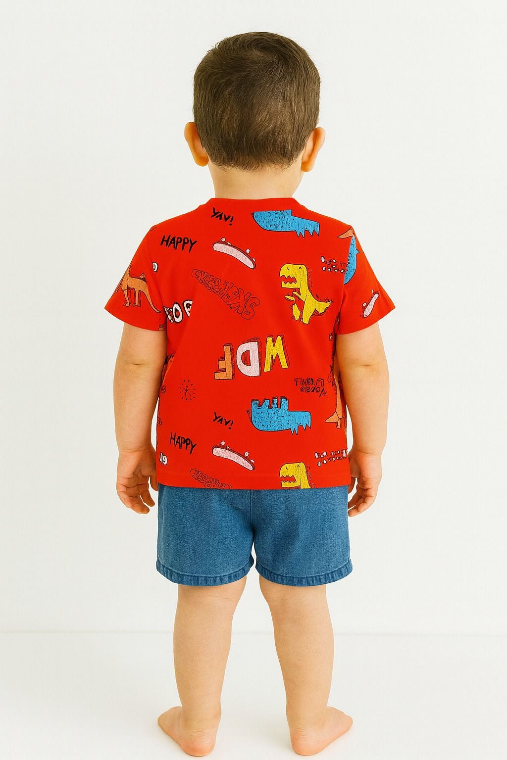 CONJUNTO EUROPEO SHORT DENIM DINO - LOSAN