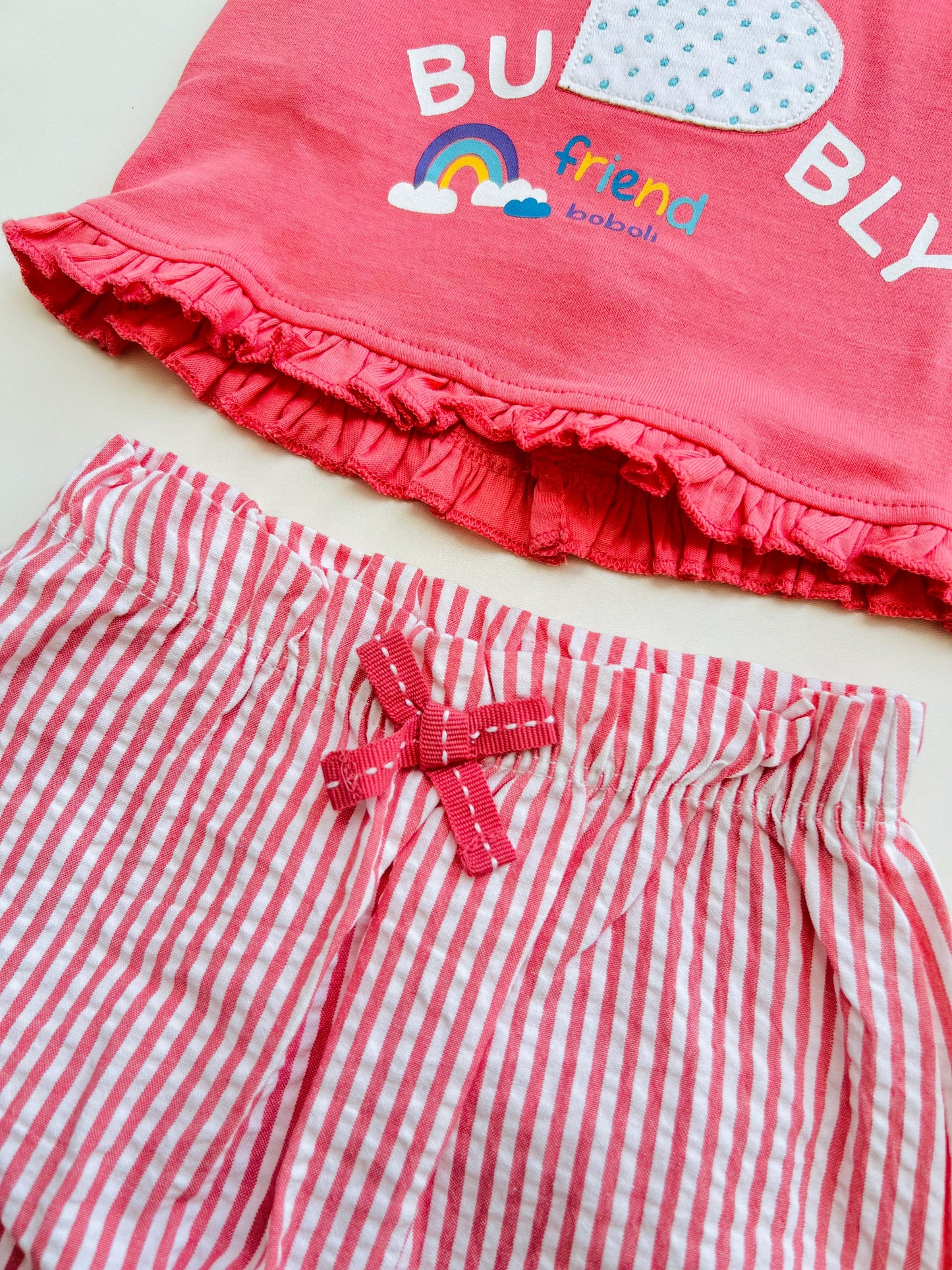 CONJUNTO CONEJA A RAYAS