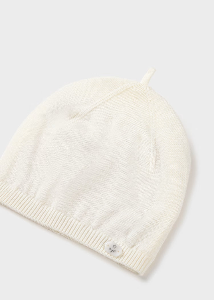 CONJUNTO POLAINA Y JERSEY TRICOT + GORRO - PARA BEBÉ RECIEN NACIDO