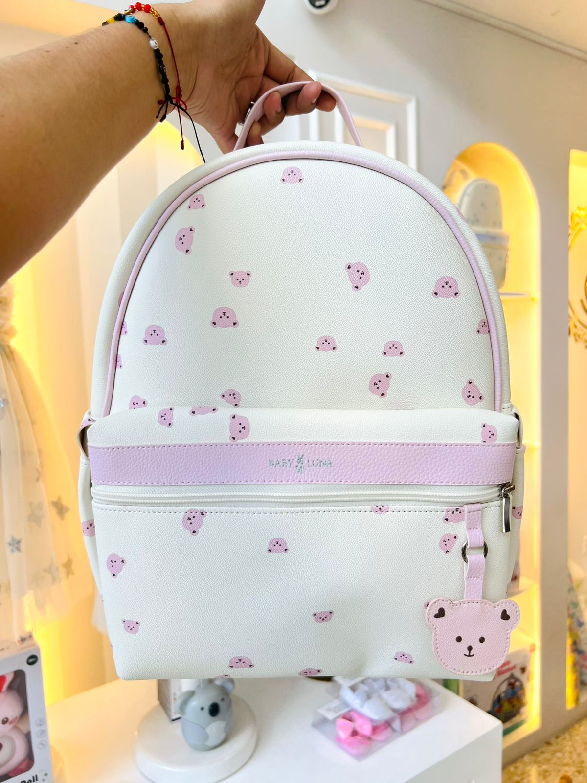 PAÑALERA DE LUJO TEDDY EN CUERO VEGANO
