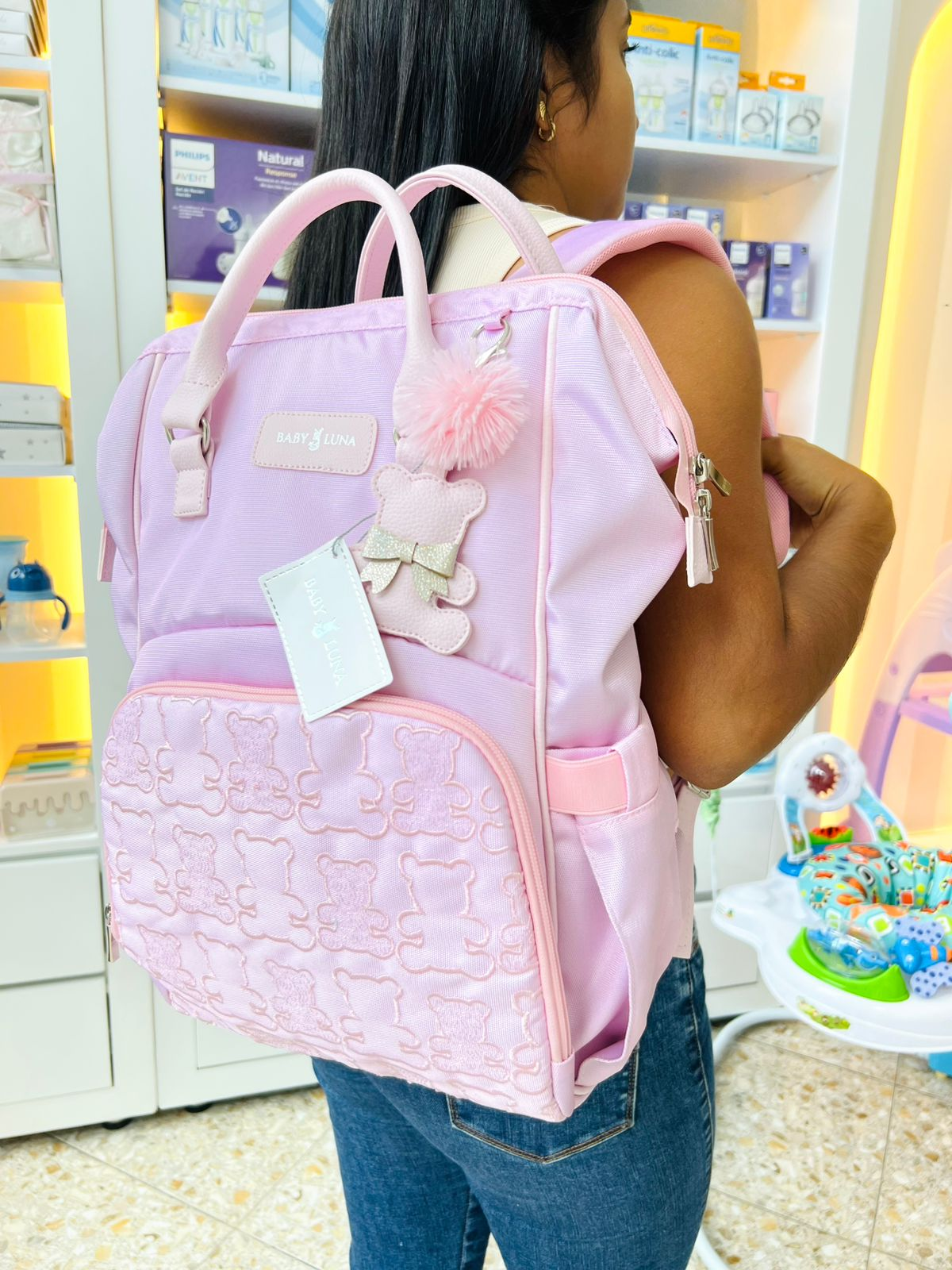 PAÑALERA MOCHILA TEDDY BABYLUNA