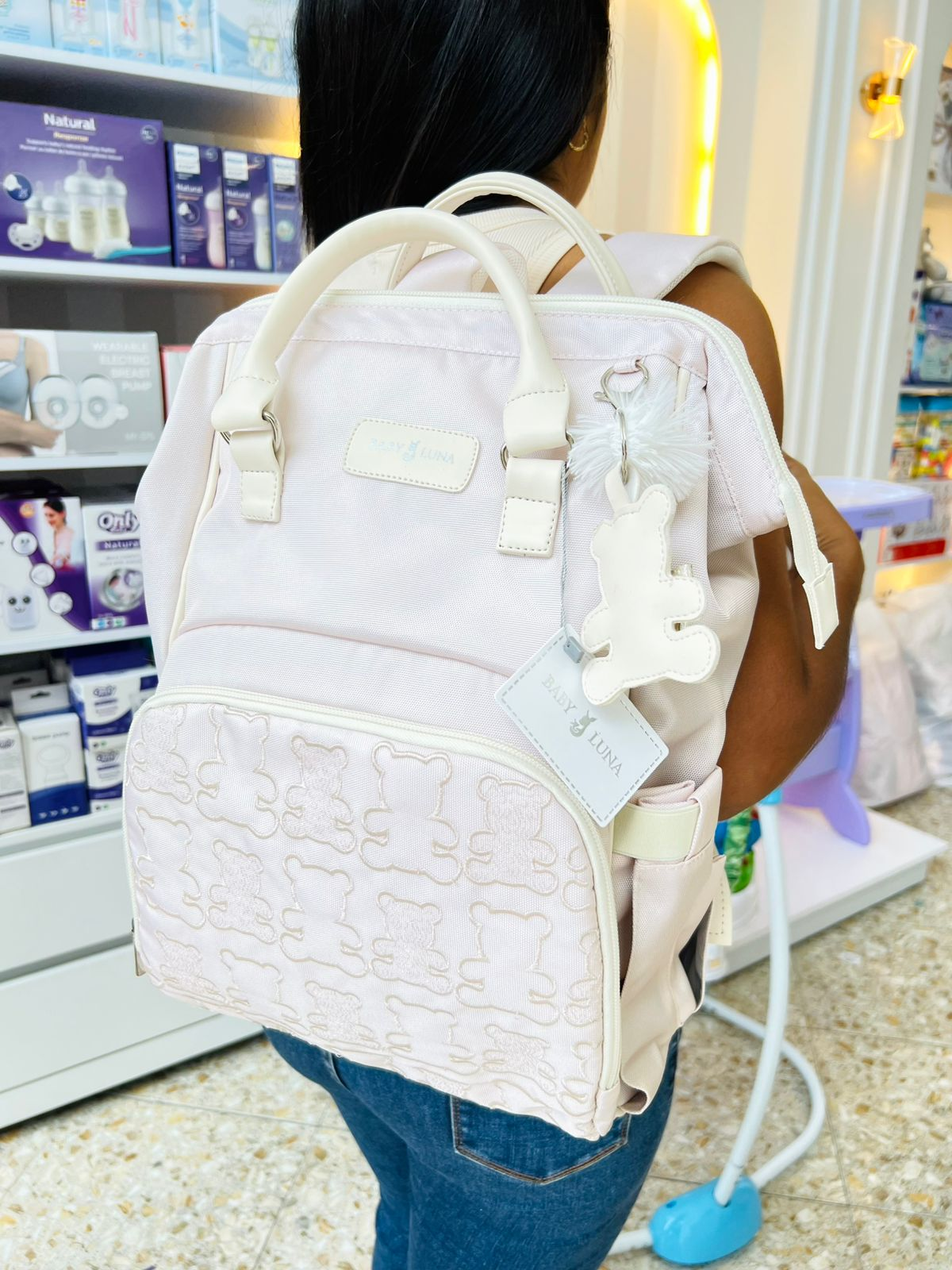 PAÑALERA MOCHILA TEDDY BABYLUNA