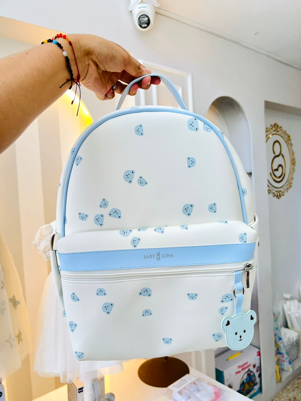PAÑALERA DE LUJO TEDDY EN CUERO VEGANO