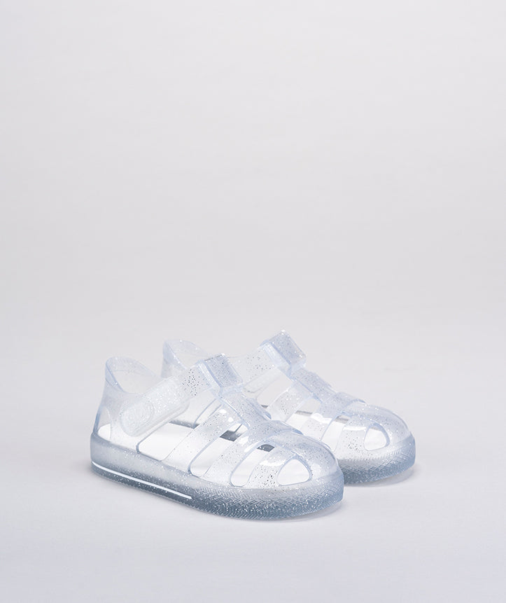 SANDALIAS IGOR STAR GLITTER TRANSPARENTE