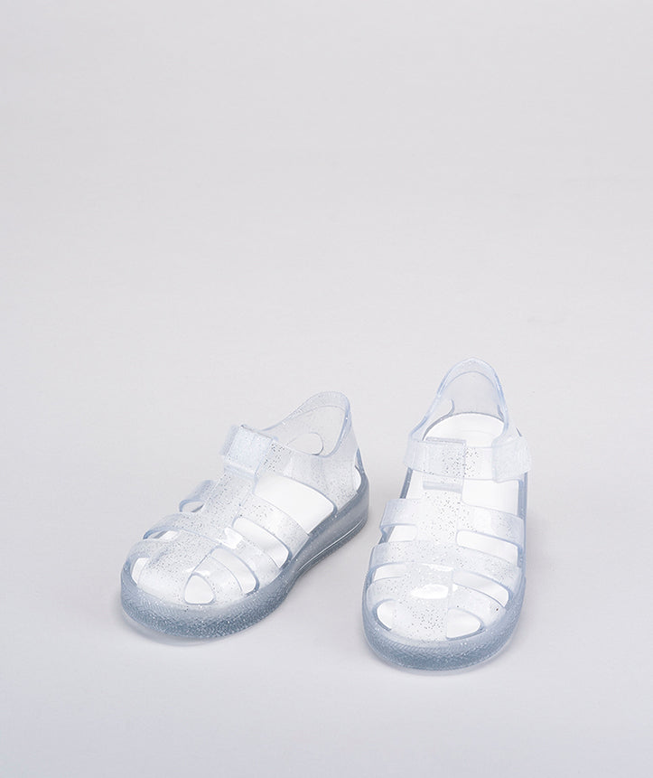 SANDALIAS IGOR STAR GLITTER TRANSPARENTE