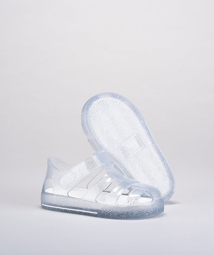 SANDALIAS IGOR STAR GLITTER TRANSPARENTE