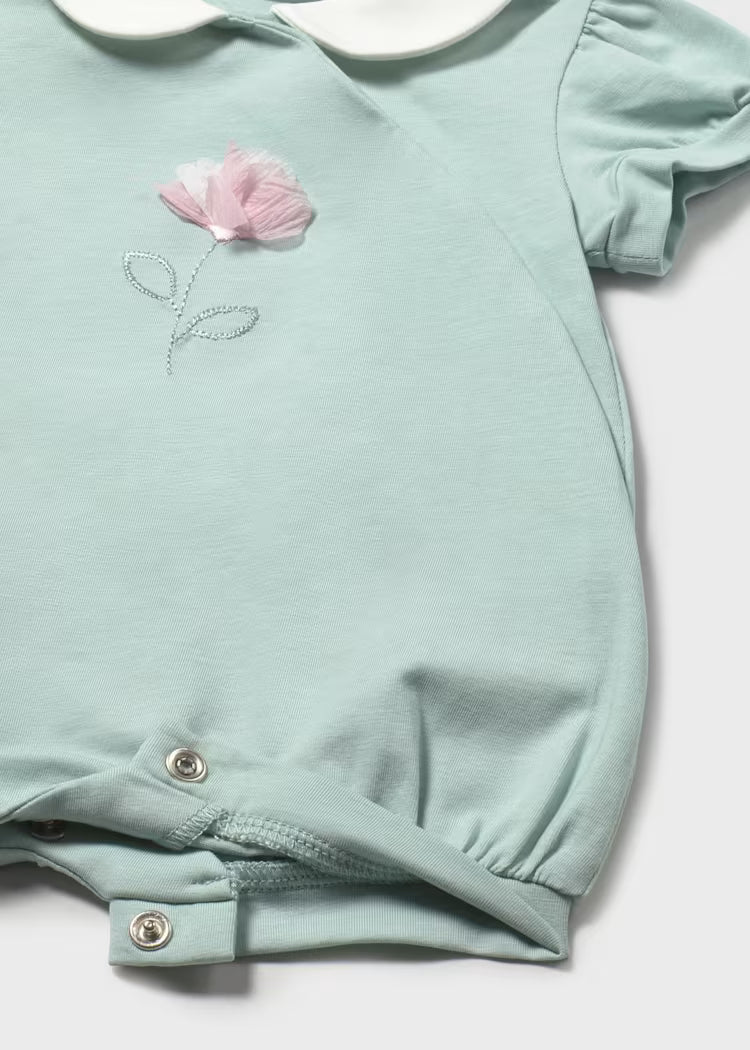 CONJUNTO 3 PIEZAS FLORAL PARA BEBΓ