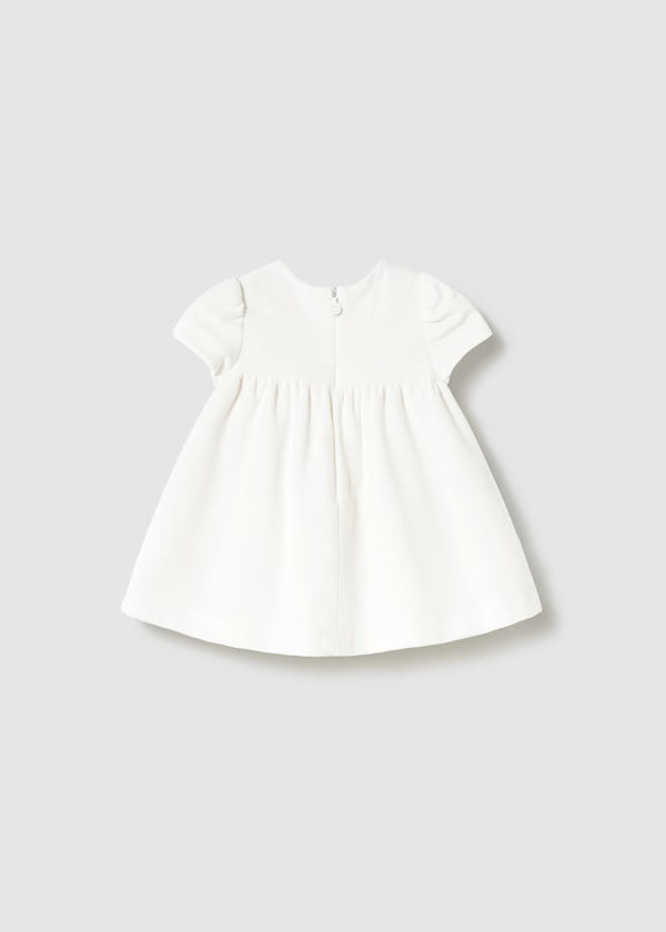 VESTIDO LUX TERCIOPELO MARFIL EUROPEO MAYORAL