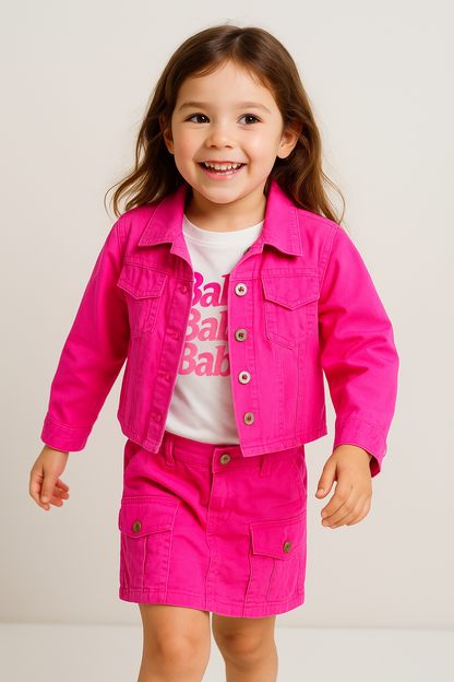 CONJUNTO TIPO DENIM 3 PIEZAS