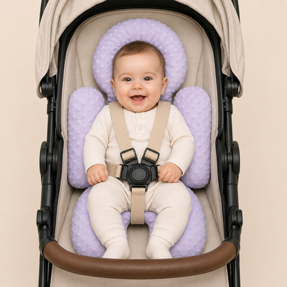 ALMOHADA DE COHE para Bebé – Soporte Ergonómico con Almohada Donut